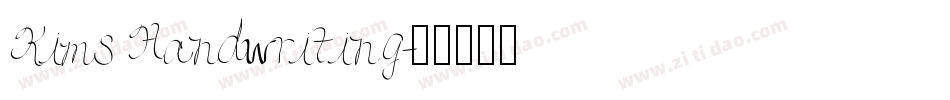 Kims Handwriting字体转换